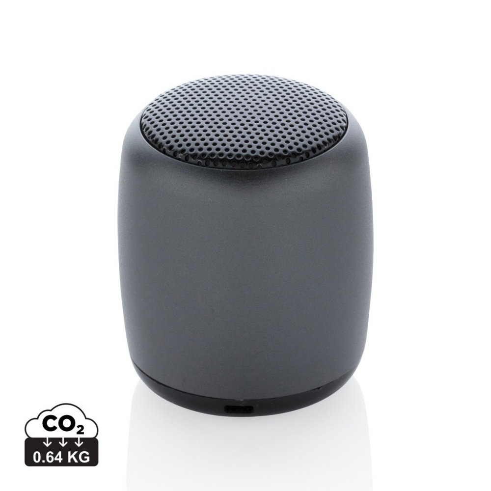 Logo trade promotional giveaways picture of: Mini aluminium wireless speaker