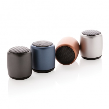 Logo trade promotional gifts picture of: Mini aluminium wireless speaker