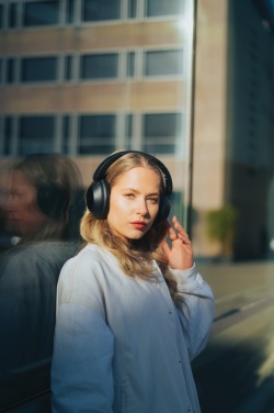 Logo trade promotional items image of: Urban Vitamin Cupertino RCS rplastic ANC headphone