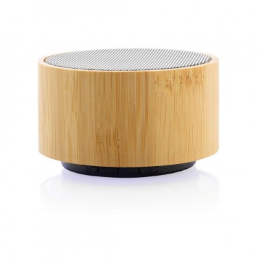 Logotrade promotional items photo of: RCS recycled plastic and bamboo 3W wireless speaker