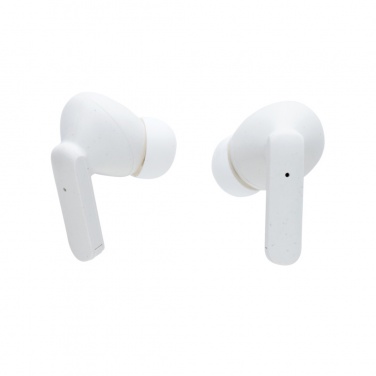 Logotrade promotional product picture of: Oregon RCS recycled plastic and cork TWS earbuds