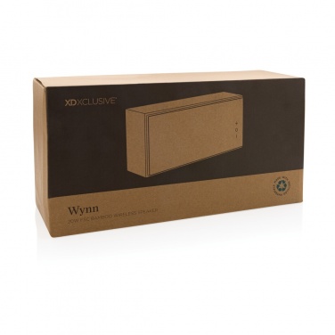 Logo trade business gift photo of: Wynn 20W bamboo wireless speaker