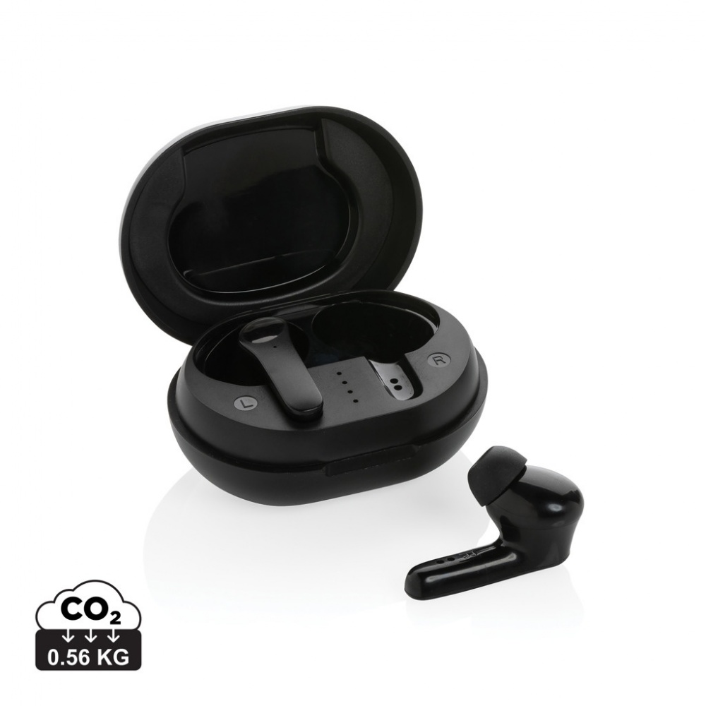 Logotrade promotional gift picture of: RCS standard recycled plastic TWS earbuds