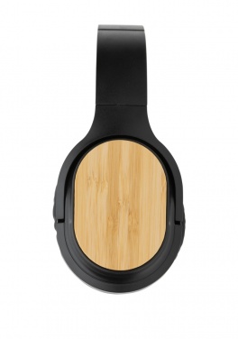 Logo trade promotional gift photo of: RCS and bamboo Elite Foldable wireless headphone