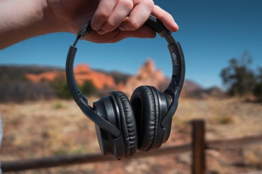 Logotrade corporate gift picture of: RCS recycled plastic Elite Foldable wireless headphone