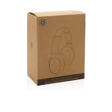 Logo trade promotional giveaways picture of: RCS recycled plastic Elite Foldable wireless headphone
