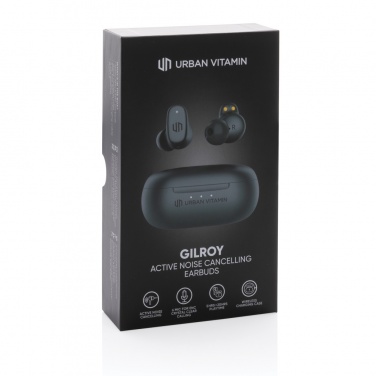 Logo trade promotional merchandise picture of: Urban Vitamin Gilroy hybrid ANC and ENC earbuds