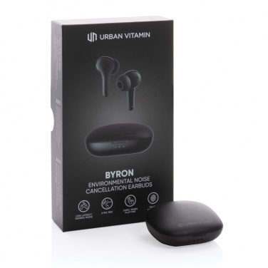 Logo trade promotional products image of: Urban Vitamin Byron ENC earbuds