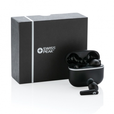 Logotrade advertising product image of: RCS recycled plastic Swiss Peak TWS earbuds 2.0
