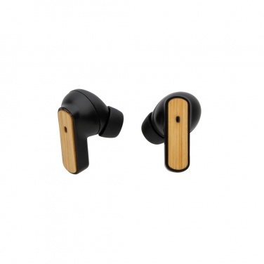 Logotrade advertising products photo of: RCS recycled plastic & bamboo TWS earbuds
