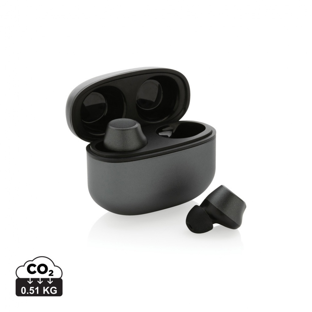 Logotrade promotional giveaway picture of: Terra RCS recycled aluminium wireless earbuds