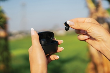 Logotrade promotional gift picture of: Terra RCS recycled aluminium wireless earbuds