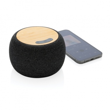 Logotrade promotional gift image of: RCS Rplastic/PET and bamboo 5W speaker