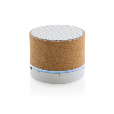 Logo trade business gifts image of: Cork 3W wireless speaker