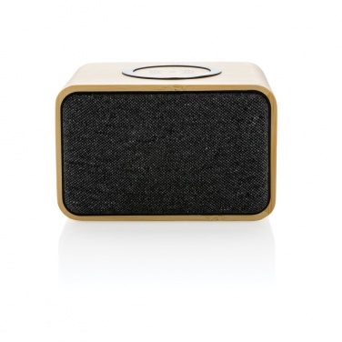 Logotrade promotional items photo of: RCS Rplastic 3W speaker with bamboo 5W wireless