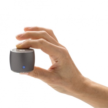 Logo trade promotional items picture of: Swiss Peak RCS recycled aluminum 3W bass speaker