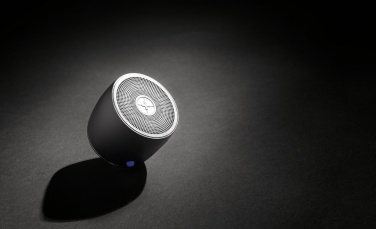 Logotrade promotional products photo of: Swiss Peak RCS recycled aluminum 3W bass speaker