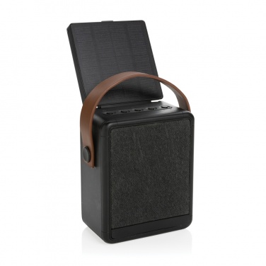 Logotrade corporate gift image of: Skywave RCS recycled plastic solar speaker 12W