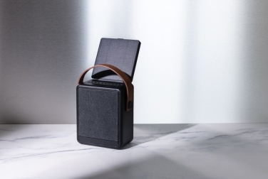 Logo trade advertising products picture of: Skywave RCS recycled plastic solar speaker 12W