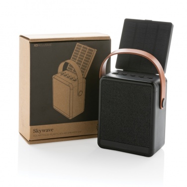 Logotrade advertising product image of: Skywave RCS recycled plastic solar speaker 12W