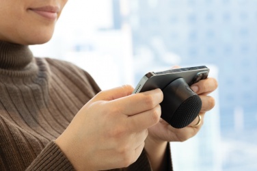 Logotrade promotional items photo of: Magtune RCS recycled plastic magnetic 5W speaker