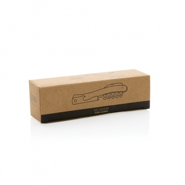 Logo trade promotional giveaway photo of: Wooden Corkscrew