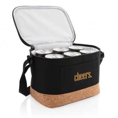 Logotrade advertising products photo of: Two tone cooler bag with cork detail
