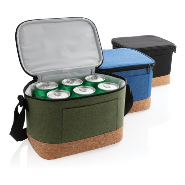 Logo trade promotional merchandise photo of: Two tone cooler bag with cork detail