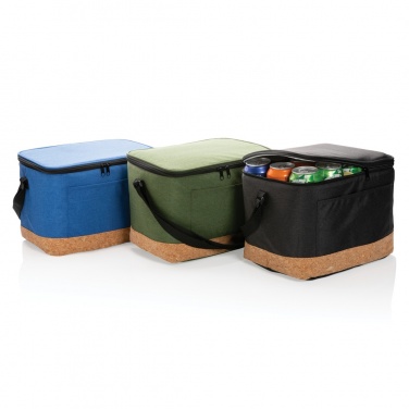 Logotrade advertising product image of: Impact AWARE™ XL RPET two tone cooler bag with cork detail