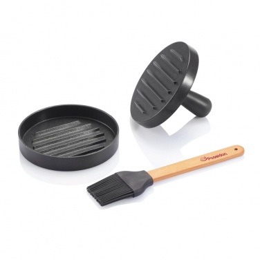 Logotrade promotional giveaways photo of: BBQ set with hamburger press and brush