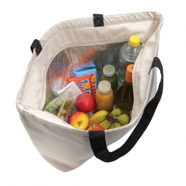Logo trade corporate gifts image of: Impact Aware™ 285 gsm rcanvas large cooler tote undyed