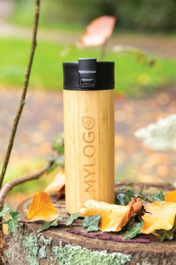 Logotrade corporate gift picture of: Bogota vacuum bamboo coffee mug