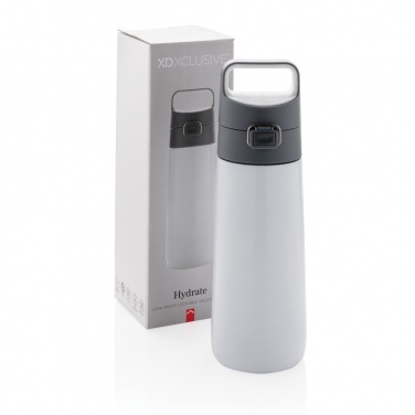 Logo trade corporate gifts image of: Hydrate leak proof lockable vacuum bottle
