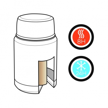 Logotrade promotional gift picture of: Swiss Peak Elite copper vacuum food container