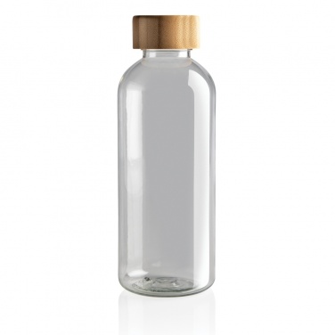 Logo trade promotional gifts picture of: RCS RPET bottle with bamboo lid