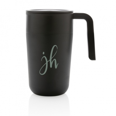 Logo trade corporate gift photo of: GRS Recycled PP and SS mug with handle