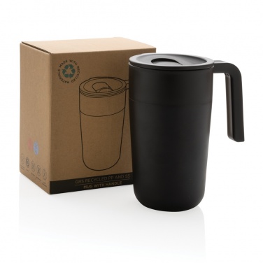 Logotrade promotional product image of: GRS Recycled PP and SS mug with handle