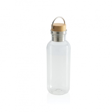 Logo trade promotional giveaway photo of: RCS RPET bottle with bamboo lid and handle
