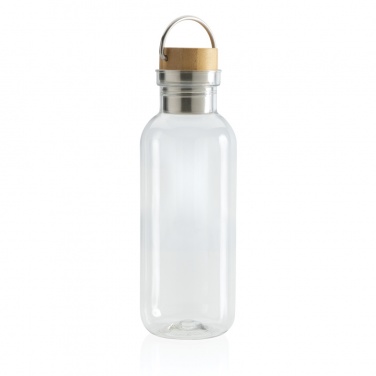Logotrade promotional product picture of: RCS RPET bottle with bamboo lid and handle