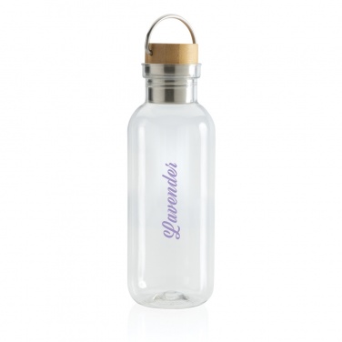 Logo trade promotional product photo of: RCS RPET bottle with bamboo lid and handle