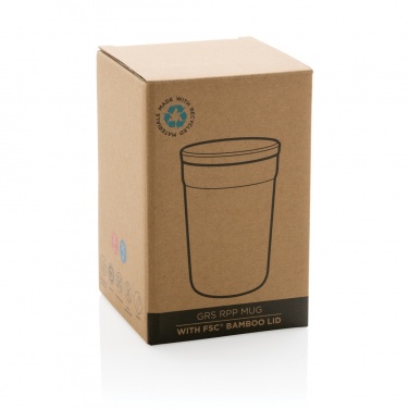 Logotrade advertising product image of: GRS certified recycled PP mug with bamboo lid