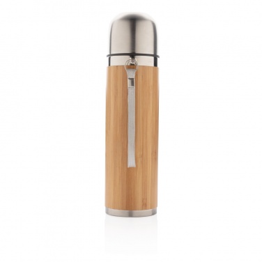 Logo trade advertising product photo of: Bamboo vacuum travel flask