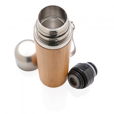 Logotrade promotional gift picture of: Bamboo vacuum travel flask