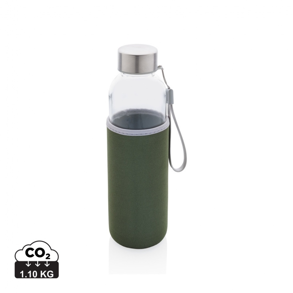 Logotrade promotional item picture of: Glass bottle with neoprene sleeve