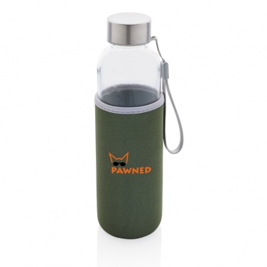 Logo trade promotional giveaway photo of: Glass bottle with neoprene sleeve