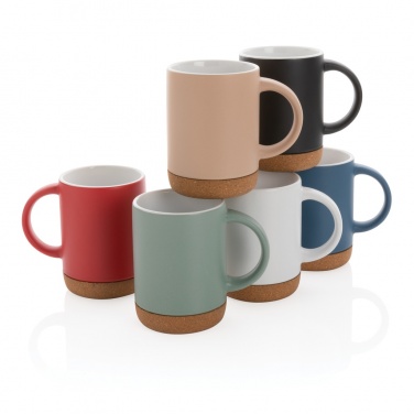 Logotrade promotional giveaway image of: Ceramic mug with cork base 280ml