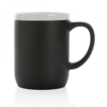 Logo trade promotional merchandise image of: Ceramic mug with white rim 300ml