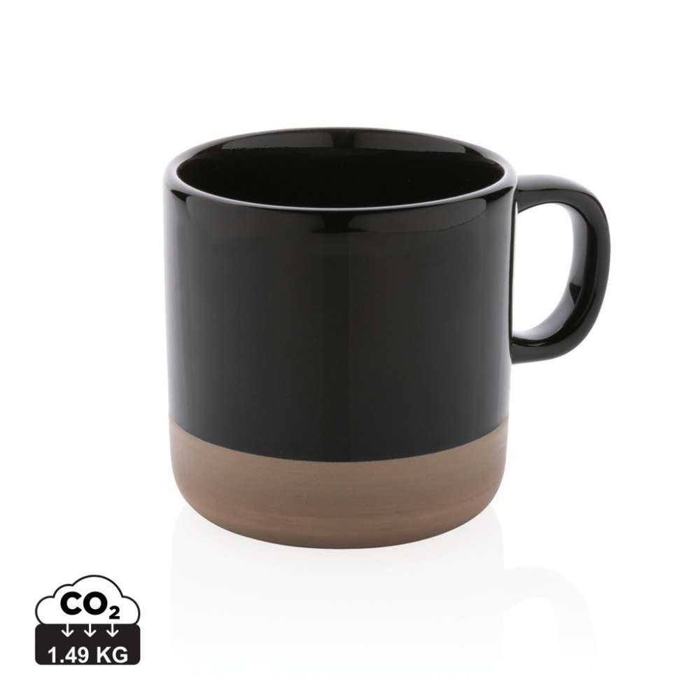 Logotrade promotional product picture of: Glazed ceramic mug 360ml