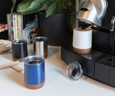 Logotrade advertising products photo of: RCS Re-steel cork small vacuum coffee mug