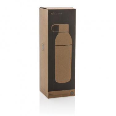 Logo trade promotional products image of: Flow RCS recycled stainless steel vacuum bottle